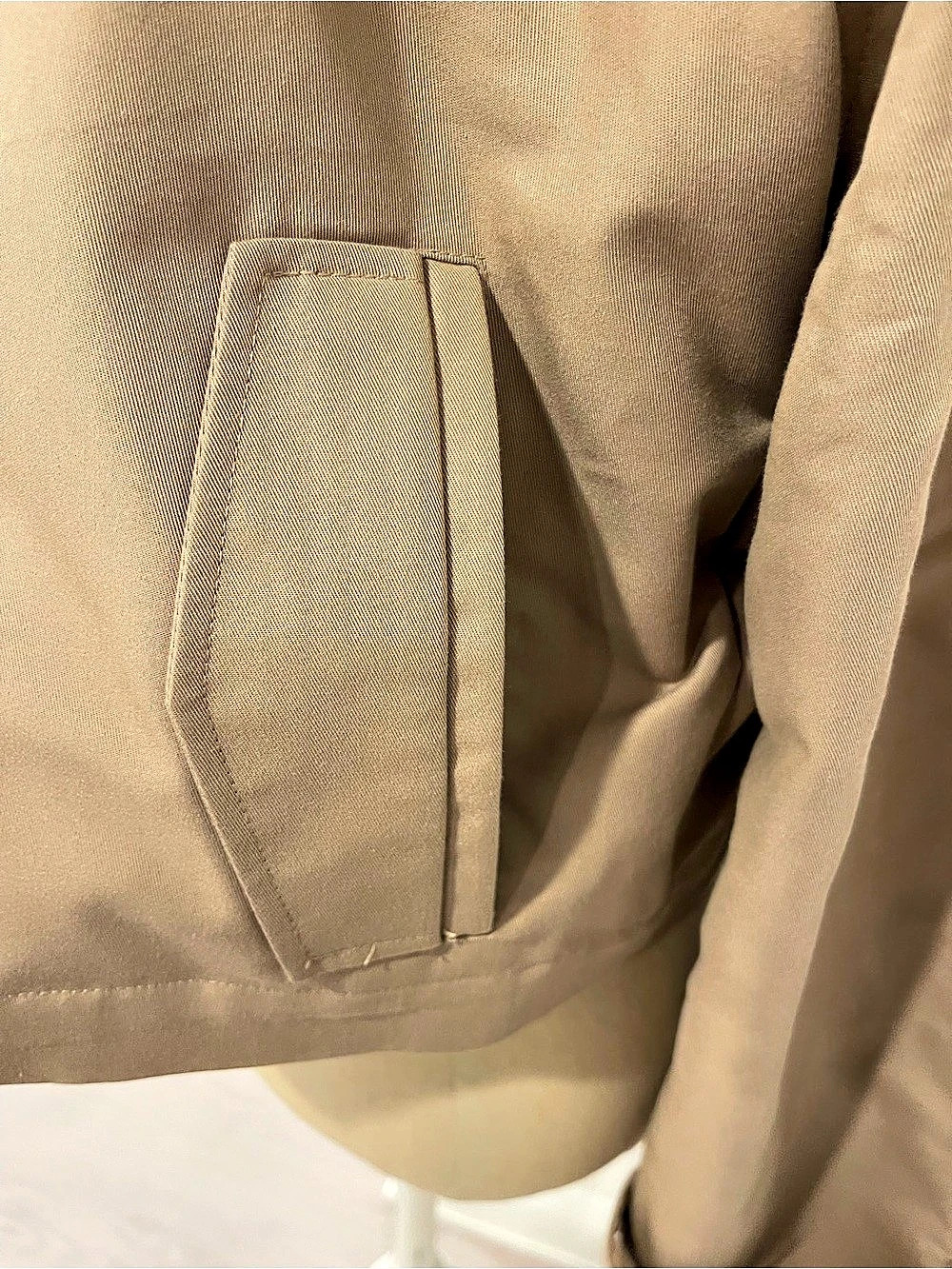 Zara Cropped Double-Breasted Jacket Brown Medium - Picture 9 of 11